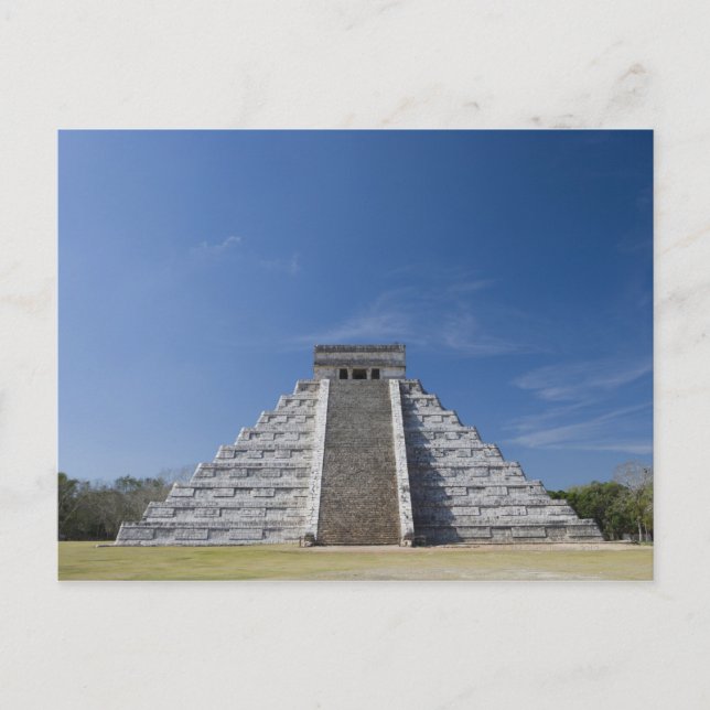 Carte Postale Pyramide maya, matin de mars (Devant)