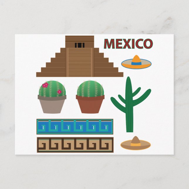 Carte Postale pyramide mexicaine (Devant)