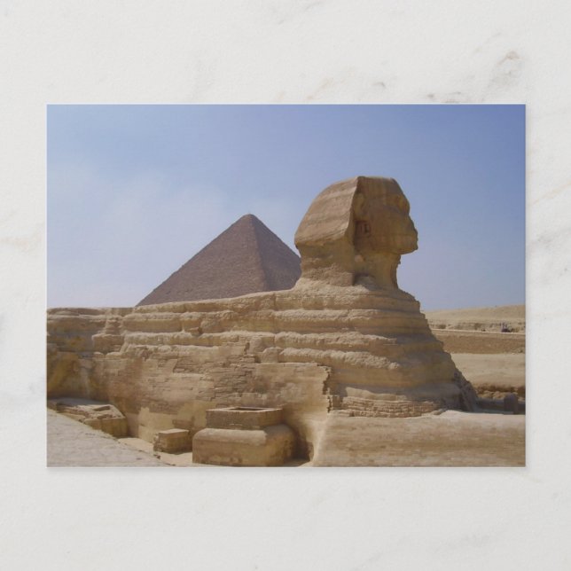 Carte Postale pyramide sphinx (Devant)