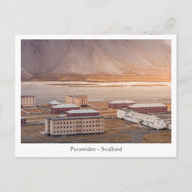 Carte Postale Pyramiden Svalbard (Devant)