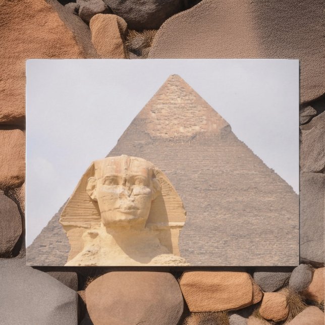 Carte Postale Pyramides Sphinx Ancien Souvenir Égypte (Créateur téléchargé)
