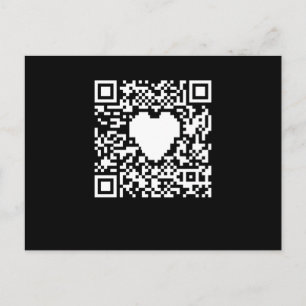 Carte Postale QR code generator with a heart
