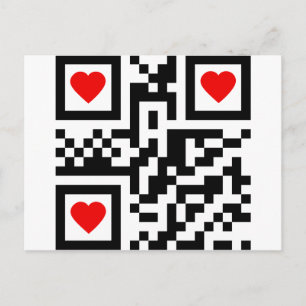 Carte Postale QR-Code-I-Love-You
