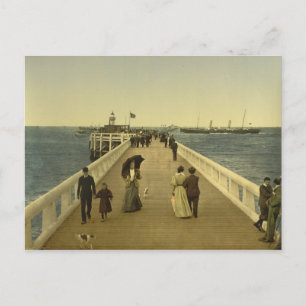 Carte Postale Quai à Ostend, Flandre occidentale, Belgique