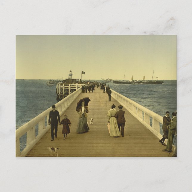 Carte Postale Quai à Ostend, Flandre occidentale, Belgique (Devant)
