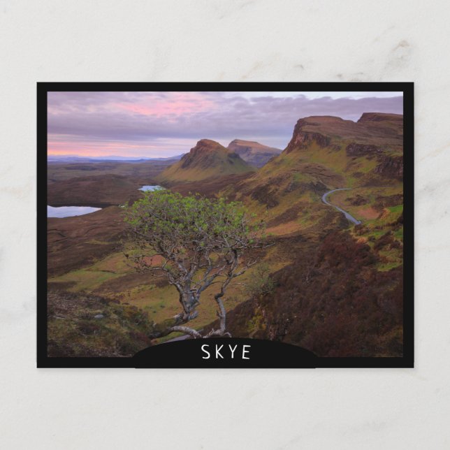 Carte Postale Quai paysage de lever du soleil sur Skye (Devant)