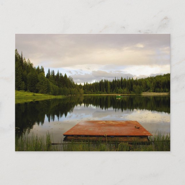 Carte Postale Quai sur le lac Marshall (Devant)