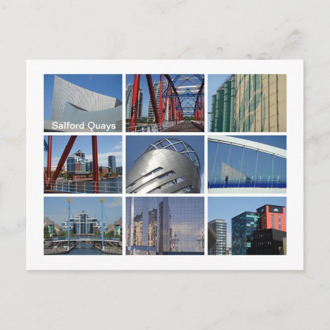 Carte Postale Quais de Salford (Devant)