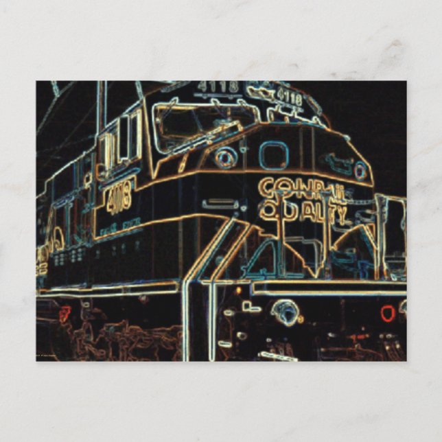 Carte Postale Qualité du rail 1976 - 1999, SD-80MAC #4118 (Devant)