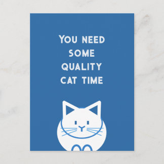 Carte Postale Qualité du temps avec les chats