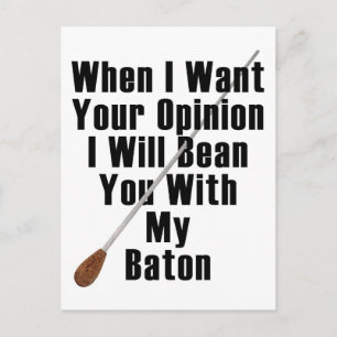 Carte Postale Quand Je Veux Votre Opinion...