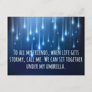 Carte Postale Quand La Vie Obtient Une Citation Stormy