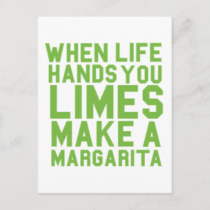Carte Postale Quand la vie vous fait faire une Margarita