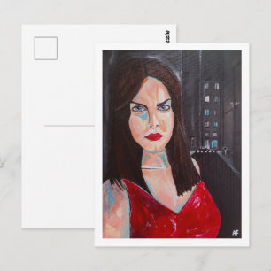Carte Postale Quand le monde a oublié mon nom Peinture Alfred Fo