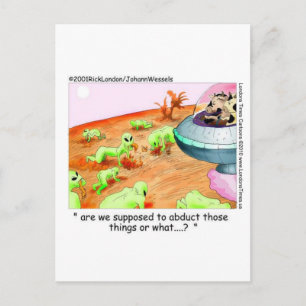 Carte Postale Quand les vaches régnaient sur l'espace Cadeaux dr