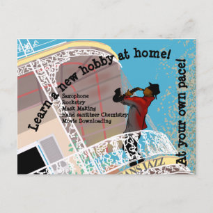 Carte Postale QUARANTINE HOBBIES par Slipperywindow