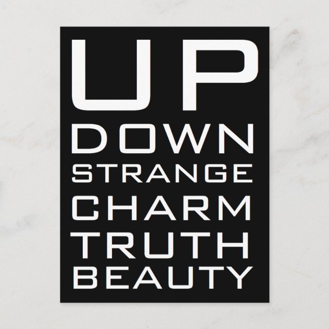 Carte Postale Quark foncé (Devant)