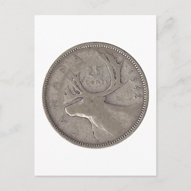 Carte Postale Quart canadien 1942 (Devant)