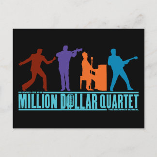 Carte Postale Quartet de millions de dollars sur scène