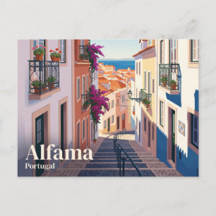 Carte Postale Quartier Alfama Portugal