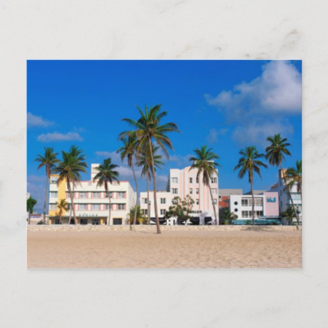 Carte Postale Quartier Art Déco De South Beach Miami (Devant)