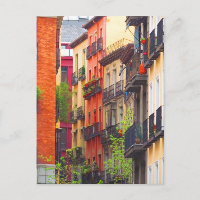 Carte Postale Quartier de Madrid, Espagne (Devant)