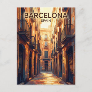 Carte Postale Quartier gothique Espagne