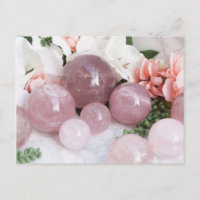 Quartz cristal rose floral tendance Pierre