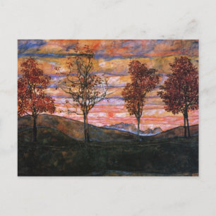 Carte Postale Quatre arbres