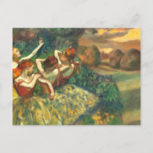 Carte Postale Quatre Danseurs Edgar Degas
