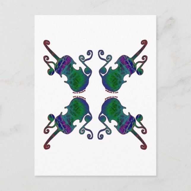 CARTE POSTALE QUATRE FIDDDTS DE FANCY (Devant)