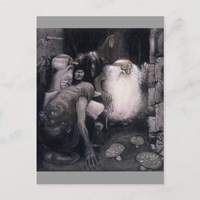 Carte Postale Quatre grands trolls (Devant)