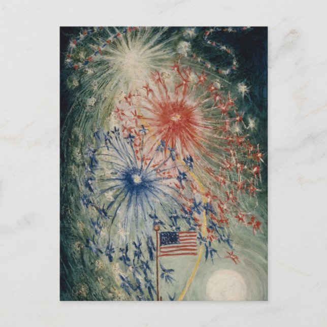Carte Postale Quatre juillet, numéro 1 par Florine Stettheimer (Devant)