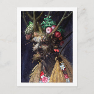 Carte Postale Quatre saisons en une tête, Arcimboldo
