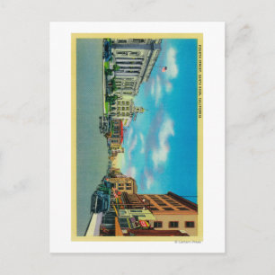 Carte Postale Quatrième rue à Père Noël Rosa, CASanta Rosa, CA