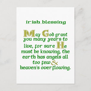 Carte Postale Que Dieu vous accorde de nombreuses années