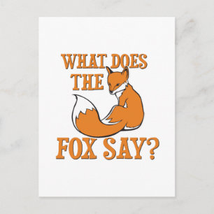 Carte Postale Que Dit Le Fox ?