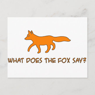 Carte Postale que dit le renard