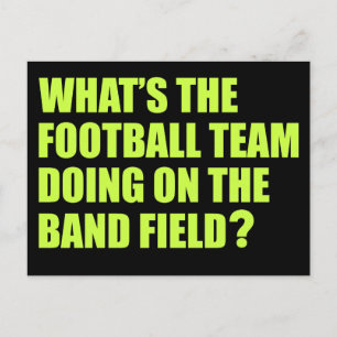 Carte Postale Que fait l'équipe de football ? Humour de la bande
