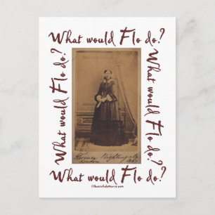 Carte Postale Que ferait Flo ? Florence Nightingale