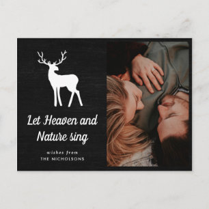 Carte Postale Que Le Ciel Et La Nature Chantent Blanc Antler   P
