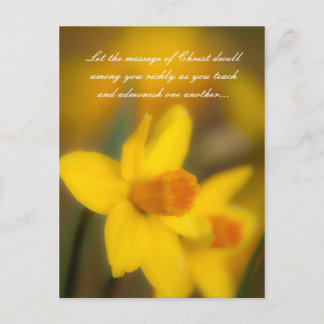Carte Postale Que le message du Christ demeure parmi vous richem