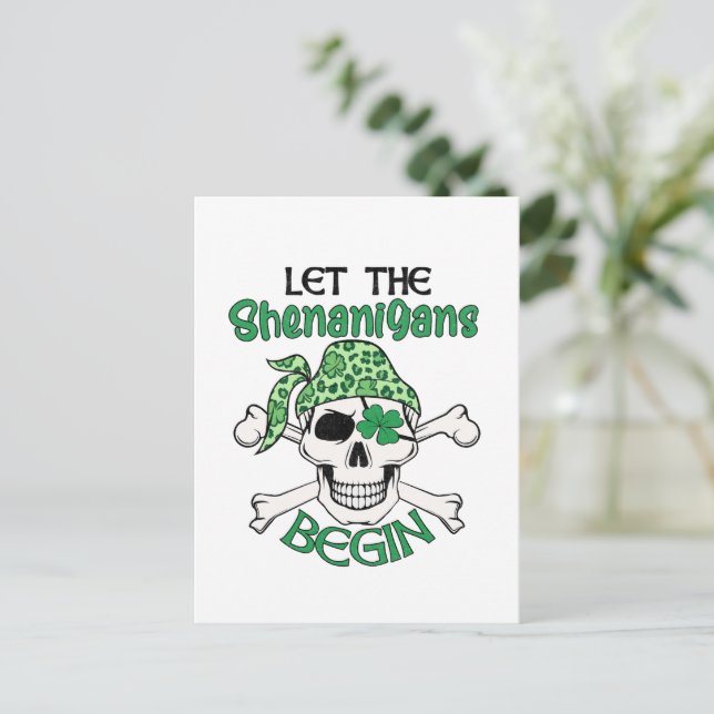 Carte Postale Que les Shenanigans commencent la Saint Patrick (Debout devant)