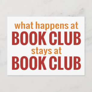 Carte Postale Que se passe-t-il au Book Club Reste au Book Club