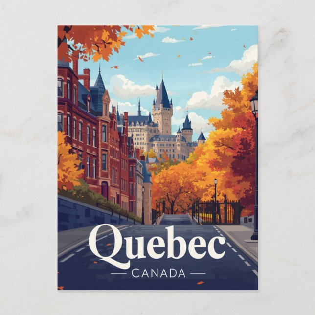 Carte Postale Quebec City Castle Hotel Landmark (Devant)