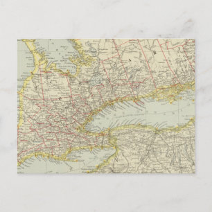 Carte Postale Québec, Ontario, Canada