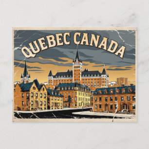 Carte Postale Québec vintage, Canada