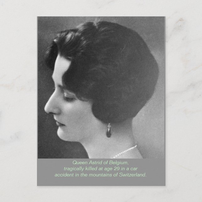 Carte Postale Queen Astrid of Belgium (Astrid of Sweden) (Devant)