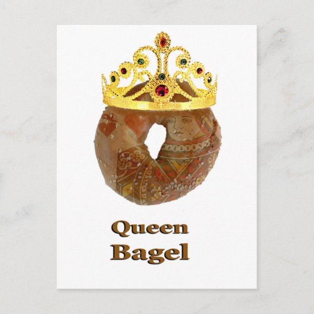 Carte Postale Queen Bagel (Devant)