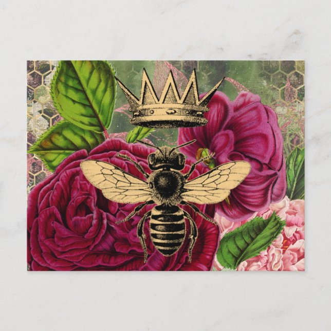 Carte Postale Queen Bee & Mystic Roses (Devant)